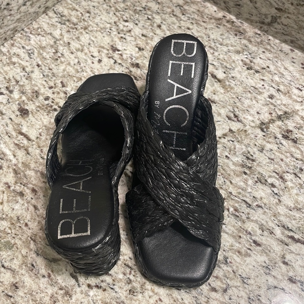 Matisse black wedges